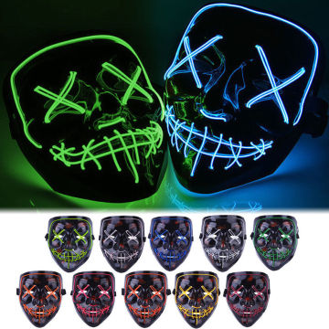 Party Horror Full Face LED-Lichtmaske