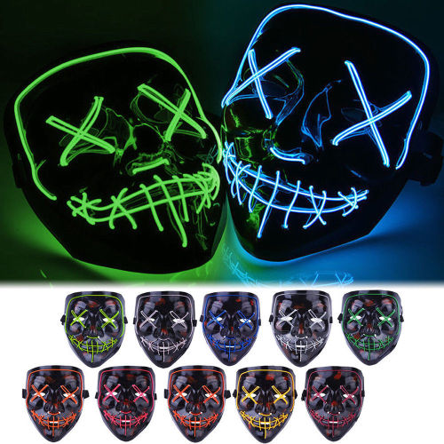 Party Horror Full Face Led Light Mask