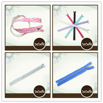 original manufacturer hot wholesale custom nylon zipper for travel clothes packaging