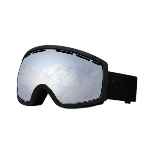 Oversized Snow Goggles with Mirrored PC Lens