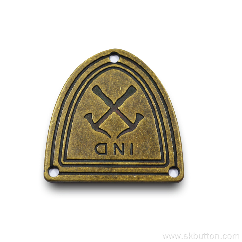 Metal Customized Nickel-free Support Sew-on Badges