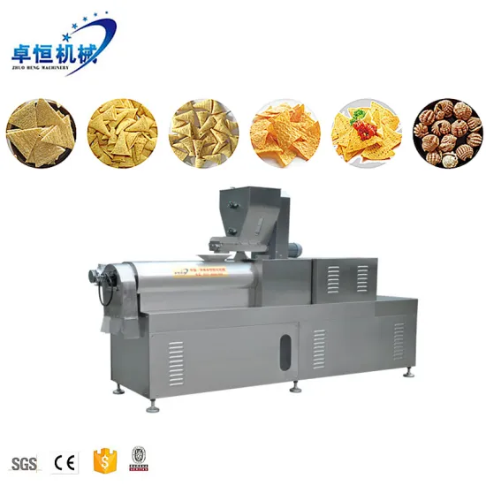 Double Screw Fried Snack Extrusion Machine for Doritos Tortilla Corn Chips