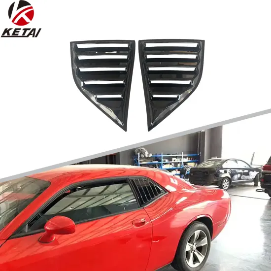 High Quality Classic Style Quarter Window Louvers for Dodge Challenger 2008-2022
