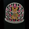 Easter Pageant Crown Egg Rabbit Rhinestone Tiara