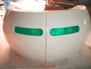 Anti-pollution No Color Fade Renewable Reception Desk Marble Table Tops Reception Desk