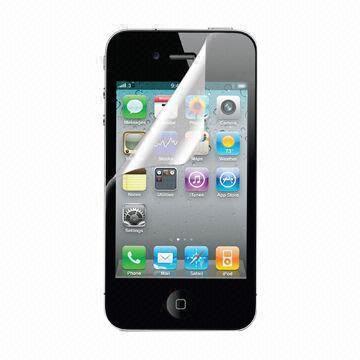 Anti-bacterial Screen Protector for iPhone 4/4S, Easy to Move Out Air Bubbles