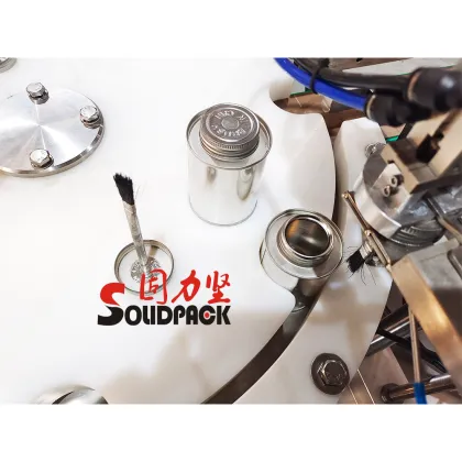 Solidpack 502 Brush Filling and Capping Machine for Viscous Glue