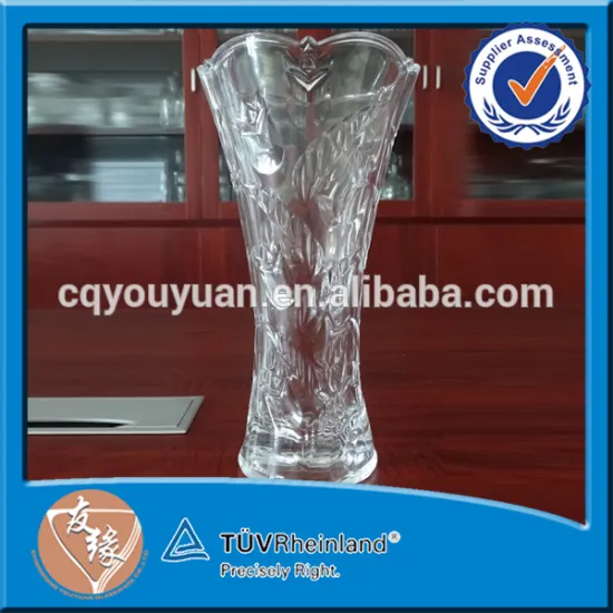 Decorative Crystal Glass Vases With Flowers Long 80CL Glass Goblet Vase
