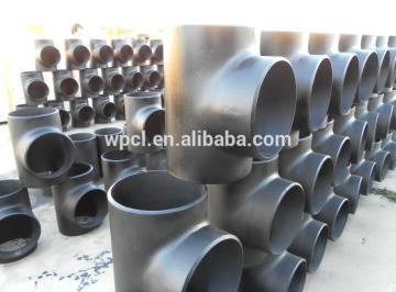 ANSI B16.9 CS ASTM A234 WPB seamless BW DN150 sch40 carbon steel equal tee