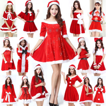 Customized Santa Claus Girl Dress for Children