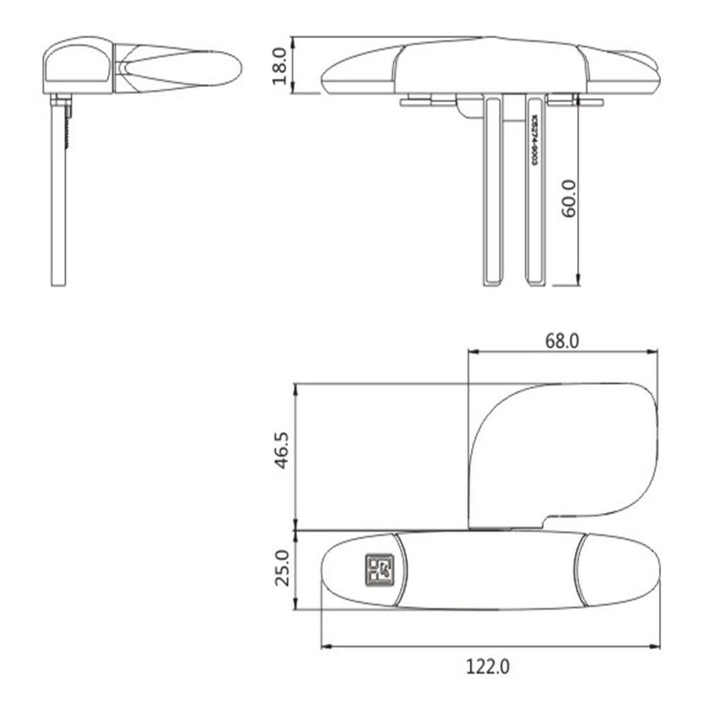 SZ PAG patent products screw holes concealed fork handles for window with screen drawing