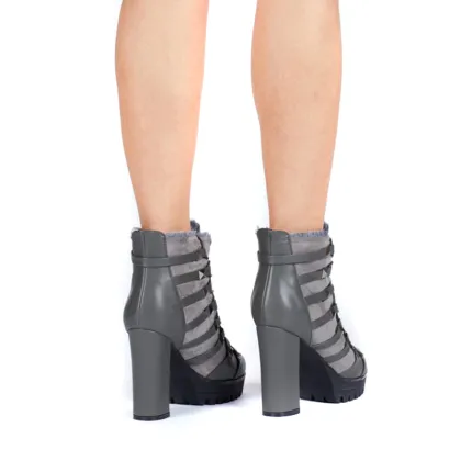 Women high heel ankle boots winter boots