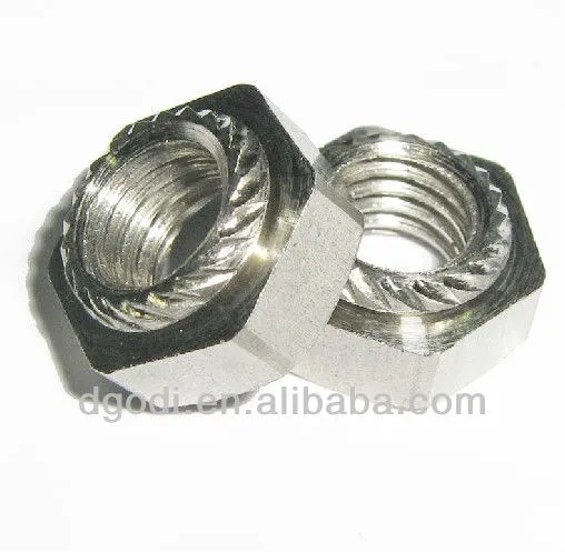 stainless steel hex hard lock nut