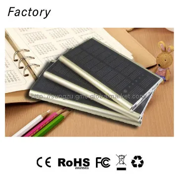 Micro usb dual outlet solar charger for cell phones 8000mah