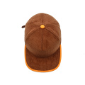 5 Panel Brown Cordback Cap