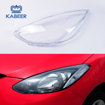 Kabeer High-Quality Transparent Headlight Lens Cover for Mazda 2 2009-2012