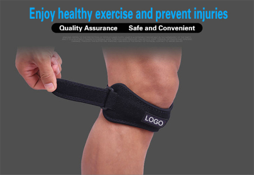 Two way adjustable anti slip knee support belt