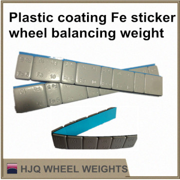 Fe adhesive wheel balance weight for alloy and steel rims