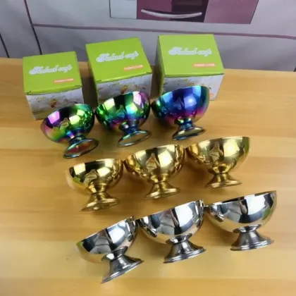 Stainless Steel Metal Pudding Cups - DIY Parfait Container & Salad Holder