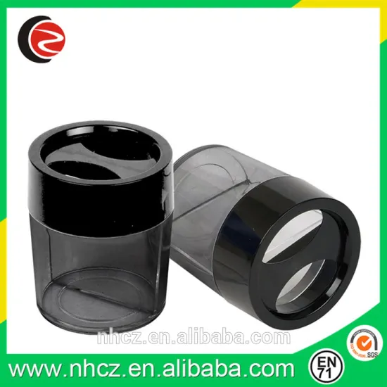 Black Round Paper Clips Dispenser