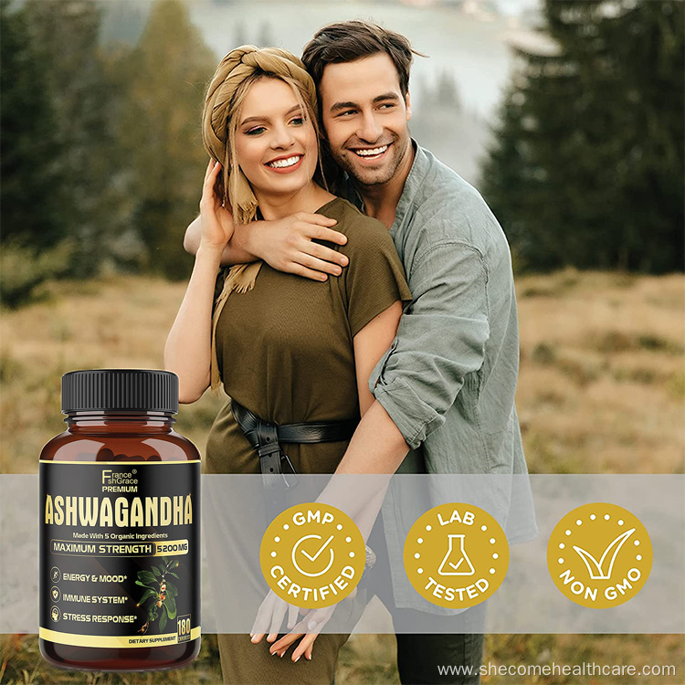Ashwagandha Capsules Supplement for Stress Response Support