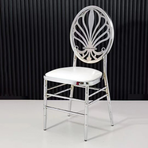 Gold Metal Wedding Events Stacking Banquet Chairs