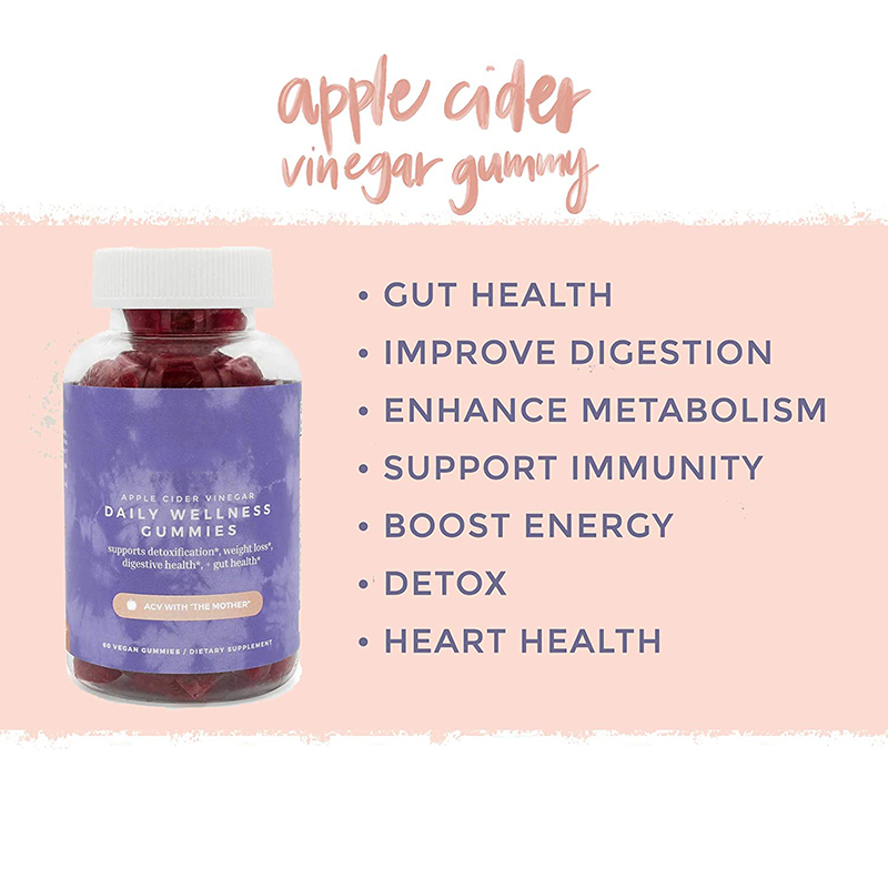 OEM/ODM Factory Supplier Weight Loss apple cider gummies vinegar For Body Slimming