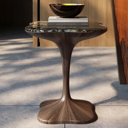 North American Walnut Solid Wood Side Table for Coffee Room