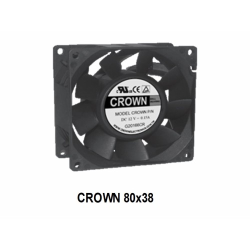 CROWN 12 V 8038 Axial Fan For Machinery