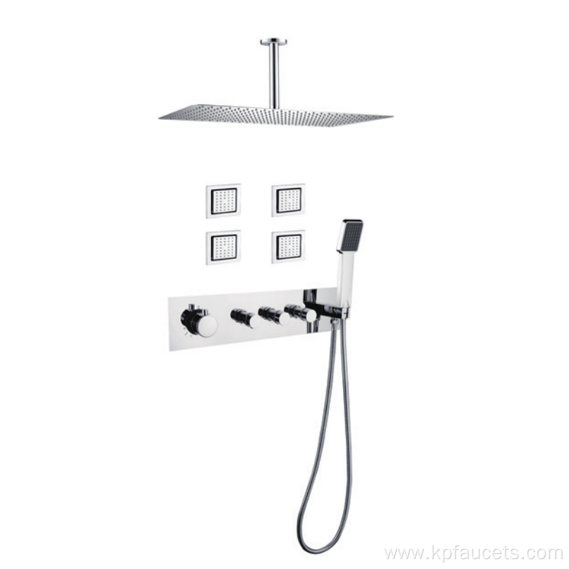 Chrome Thermostatic Bathroom Shower Set