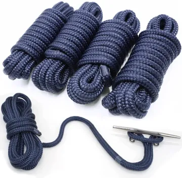 High Quality 3/8'' & 5/8'' Nylon Double Braided Anchor Rope for Boat Mooring and Dock Lines