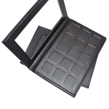 Custom Magnetic Eyeshadow Palette, 12 Colors, Matte Black Cardboard