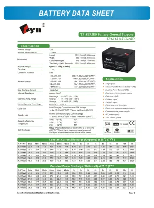 Chilwee Solar Battery 12V12AH for UPS and E-Bike