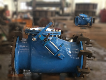 Swing check valve with Hydraulic Cylinder