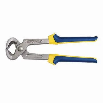Carpenter's Pincer with Double Color Plastic Handle