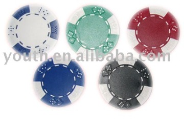 11.5g doube diced and Crown Casino Chips