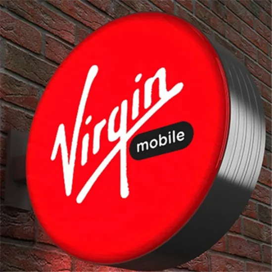 Advertising backlit round light box design