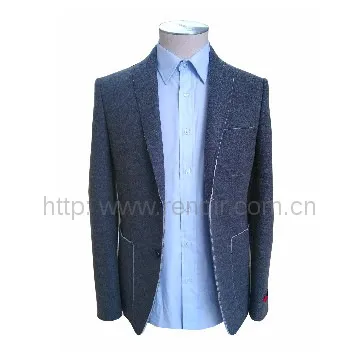 men\'s blazer raw cut