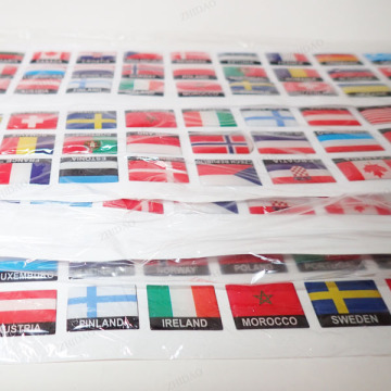 Custom made epoxy resin sticker for promotion