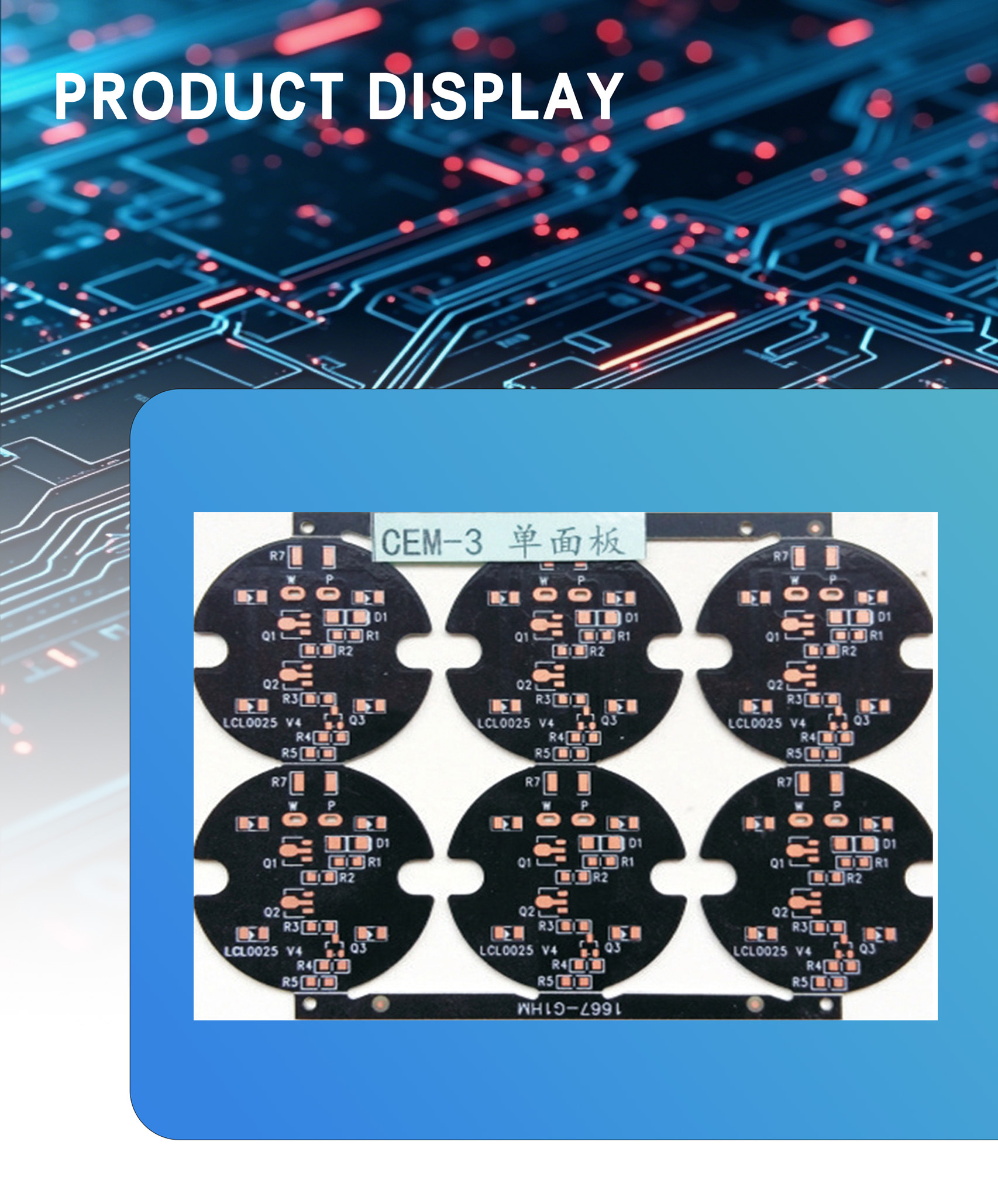 28.CEM-3 Single-Sided Printed Circuit Board 000
