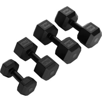 Wholesale Rubber Hex Dumbbells for Fitness and Beginners
