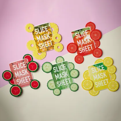 Private Label Custom Organic Vegan Fruit Slice Sheet Masks