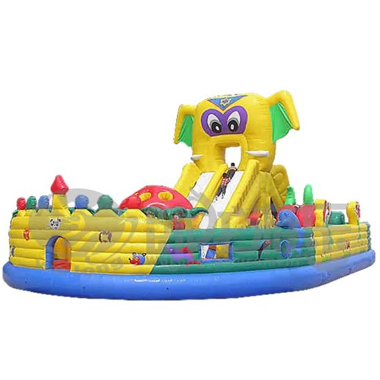 Amusement inflatable dry slide