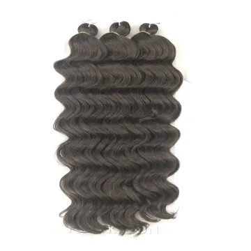 distributor wholesale deep wave hair braid products kenya crochet braid hair extension 3x ocean wave