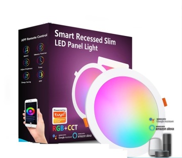 Smart Bluetooth Deckenleuchte mit Fernbedienung, Graffiti-App, Alexa Google Voice-kompatibel, 24W Ultra-dünn