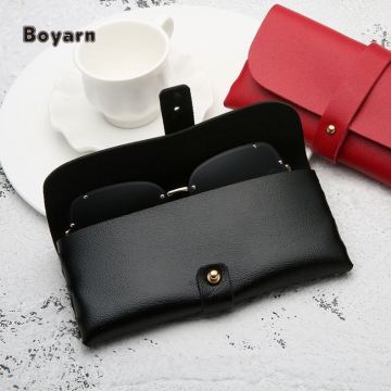 Boyarn Pu Leather Sunglasses Pouch Bag