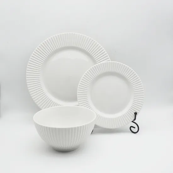 Wholesale Cheap Modern Design Ceramic Plate Luxury Tableware Set