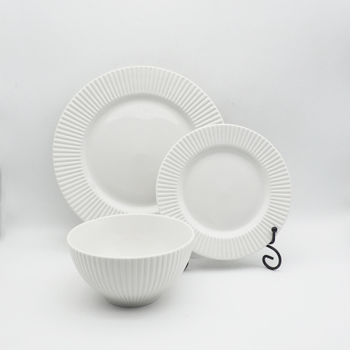 Onregelmatig servies voor 12 stks diner set mat wit serviesgoed