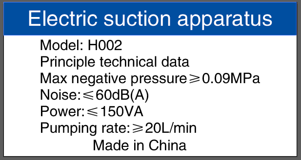 Suction Machine H002, Bossgoo.com의 고품질 Suction Machine H002