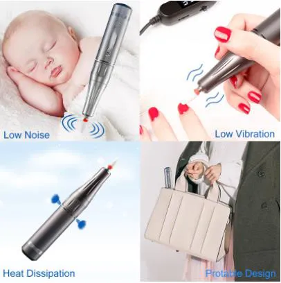 Rechargeable Acrylic Nail Drill 35000 rpm Portable Cordless Nail Drill Machine